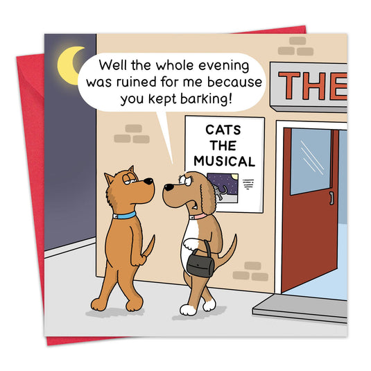 Funny Dog Card - Cats The Musical