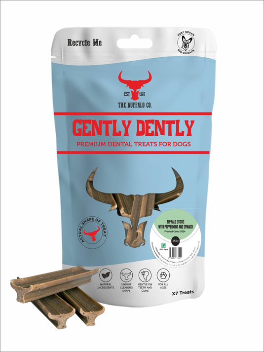 Gently Dently- Fresh Breath Mint Dental Treats for Dogs