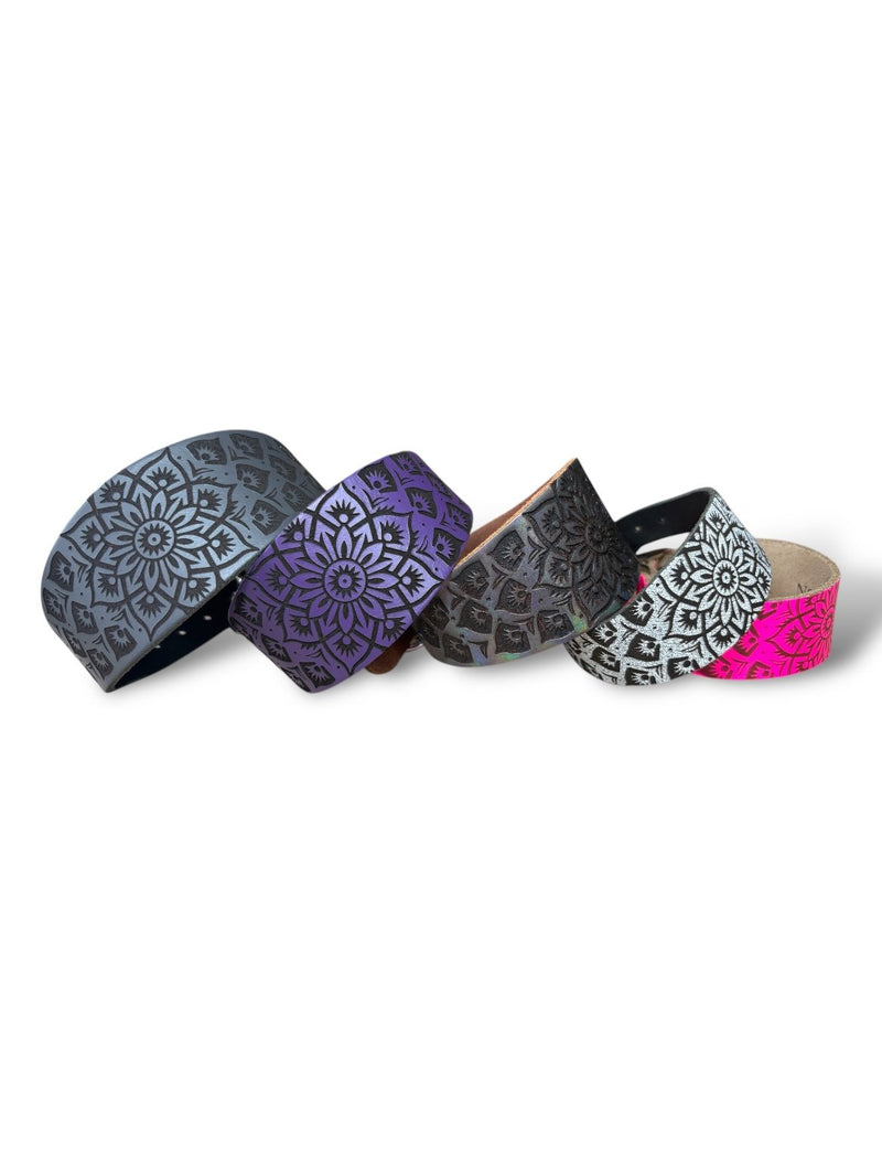 Load image into Gallery viewer, Leather Collar - Mandala

