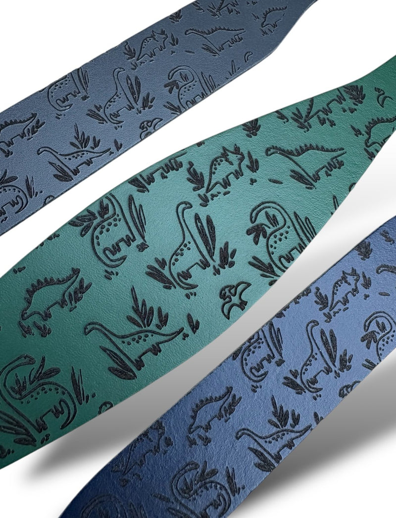 Load image into Gallery viewer, Leather Collar - Dinosaurs
