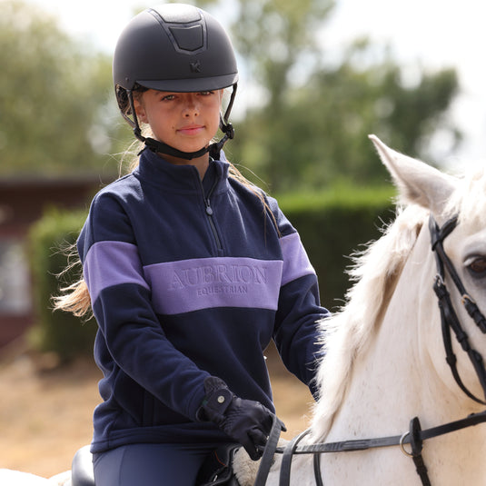 Aubrion Equestrian Quarter Zip Fleece -Young Rider