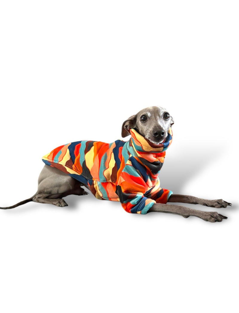 Load image into Gallery viewer, Sherpa Lined Fleece Jumper - Mountains
