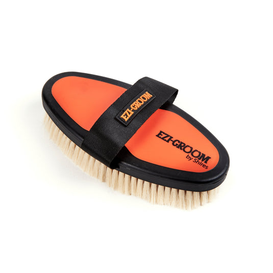 EZI-GROOM Grip Body Brush with Goat Hair