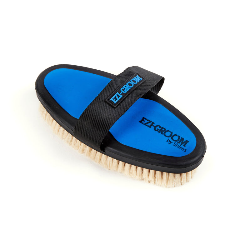 Load image into Gallery viewer, EZI-GROOM Grip Body Brush with Goat Hair
