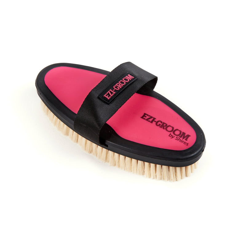 Load image into Gallery viewer, EZI-GROOM Grip Body Brush with Goat Hair
