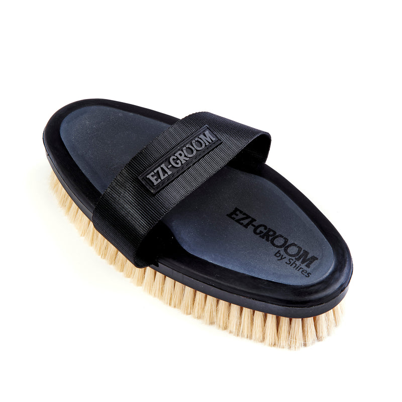 Load image into Gallery viewer, EZI-GROOM Grip Body Brush with Goat Hair
