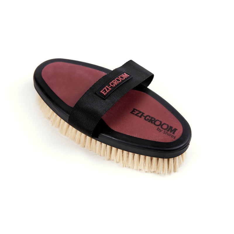 Load image into Gallery viewer, EZI-GROOM Grip Body Brush with Goat Hair
