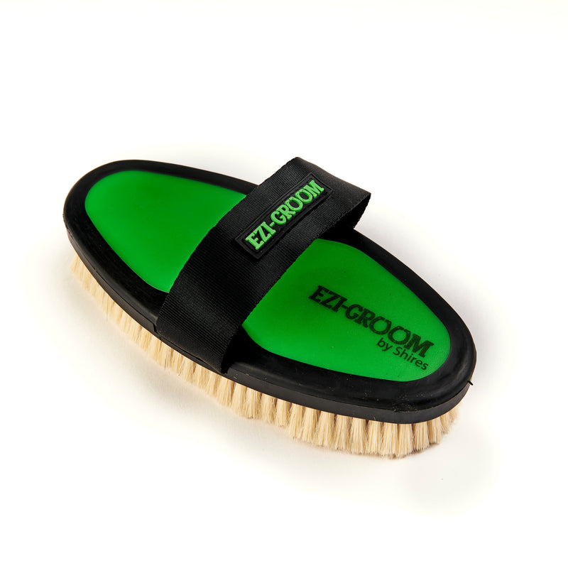 Load image into Gallery viewer, EZI-GROOM Grip Body Brush with Goat Hair
