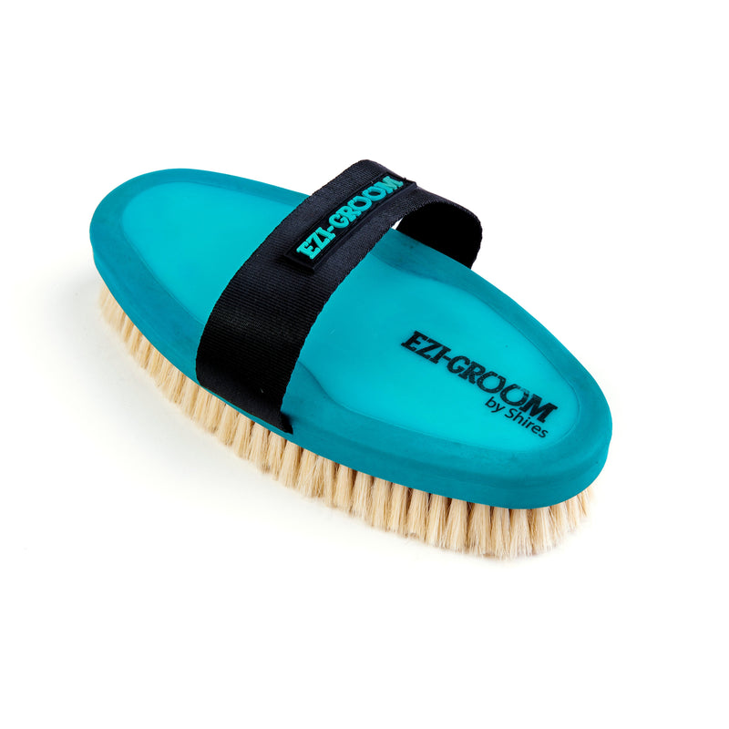 Load image into Gallery viewer, EZI-GROOM Grip Body Brush with Goat Hair
