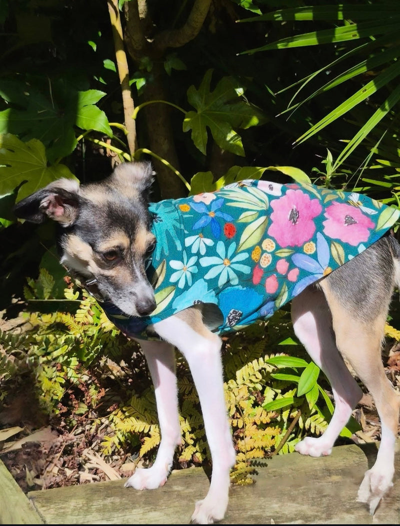 Load image into Gallery viewer, Puppy Jersey Vest - Floral Stripe

