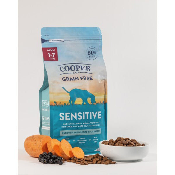 Load image into Gallery viewer, Cooper &amp; Co Sensitive Duck with Sweet Potato and Blackberry 1.5kg
