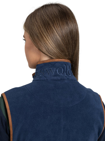 Load image into Gallery viewer, Cotswold Fox Fleece Gilet - Navy
