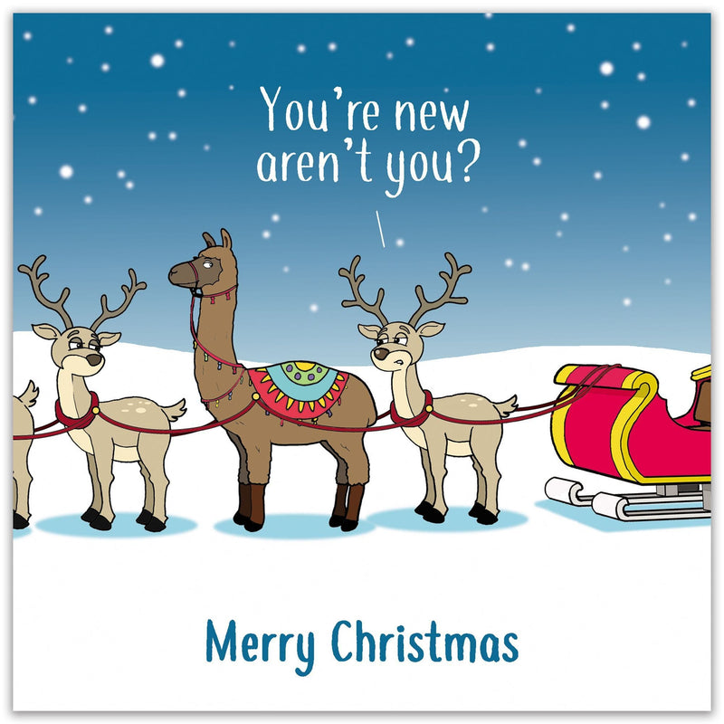 Load image into Gallery viewer, Llama Imposter - Funny Christmas Card
