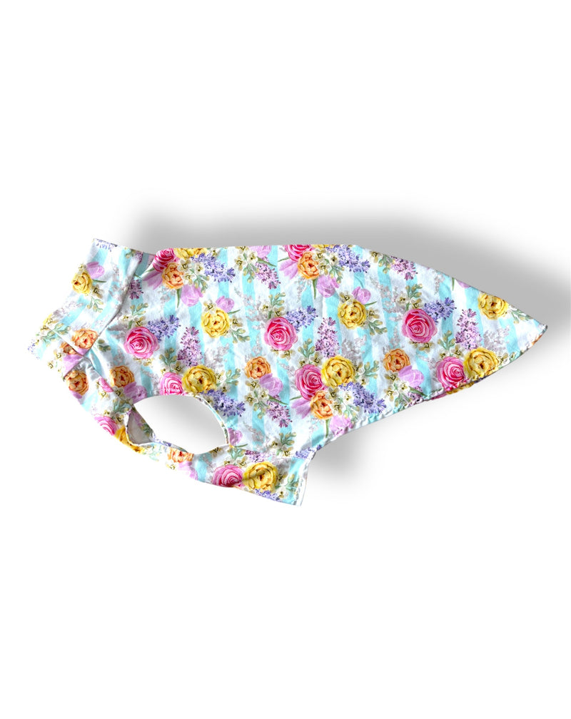 Load image into Gallery viewer, Puppy Jersey Vest - Floral Stripe

