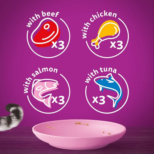 WHISKAS Kitten 2-12 Months Mixed Menu in Jelly 12 x 85g