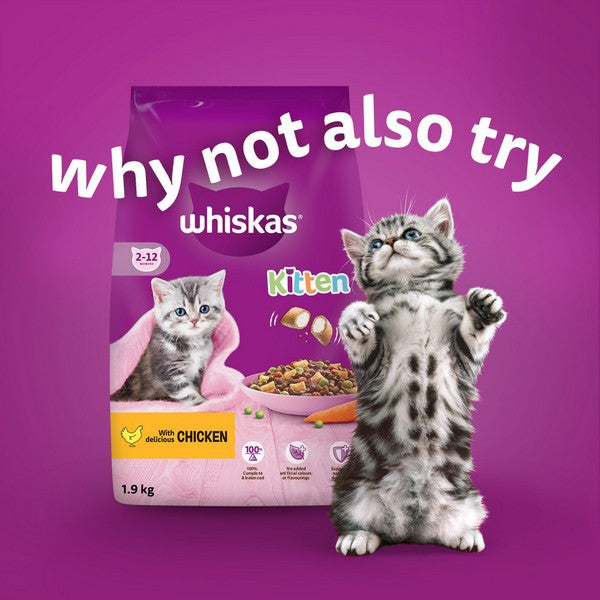 Load image into Gallery viewer, WHISKAS Kitten 2-12 Months Mixed Menu in Jelly 12 x 85g
