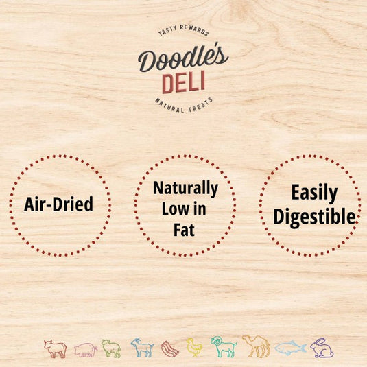 Doodles Deli Water Buffalo Bully Tail with Steak 15cm - Single