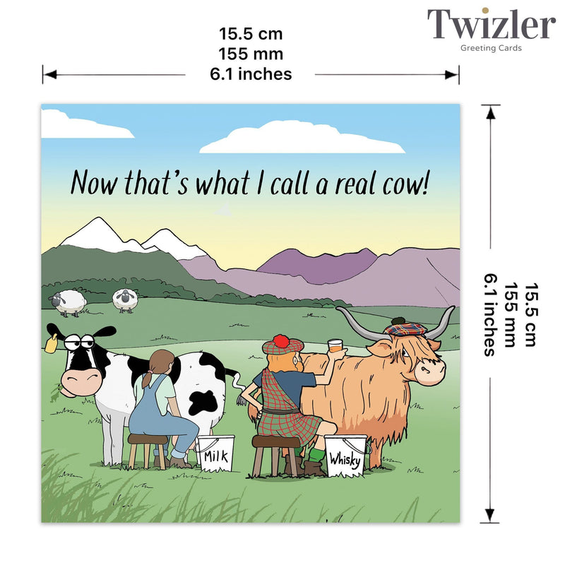 Load image into Gallery viewer, Funny Card - Highland Cow Whiskey
