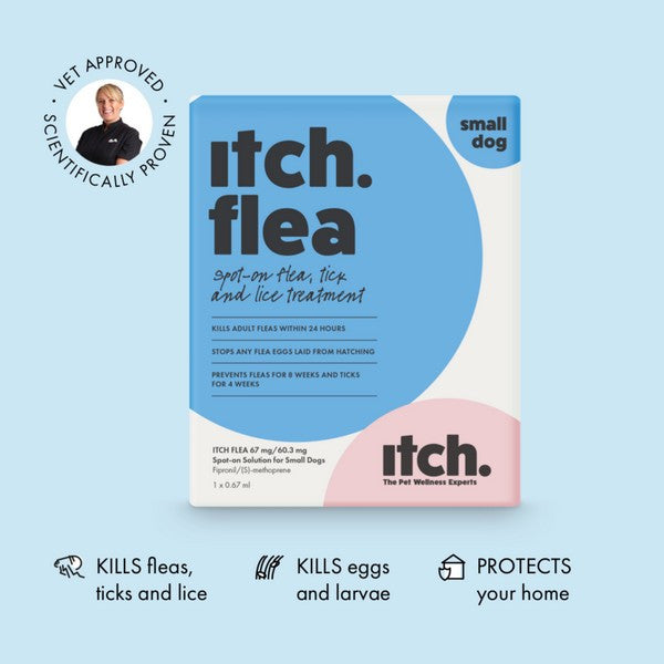 Load image into Gallery viewer, Itch Flea Spot On for Small Dogs 2-10kg - 3 Pipettes
