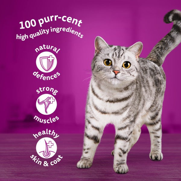 Load image into Gallery viewer, WHISKAS 1+ Mixed Menu in Jelly Cat Pouches 40 x 85g
