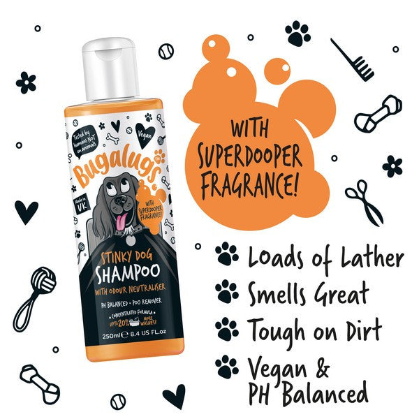Load image into Gallery viewer, Bugalugs Stinky Dog Shmpoo 250ml
