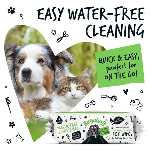Load image into Gallery viewer, Bugalugs Biodegradable Wipes Fragrance Free 930g 110 wipes
