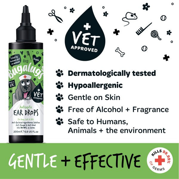 Load image into Gallery viewer, Bugalugs Antiseptic Ear Drops 200ml
