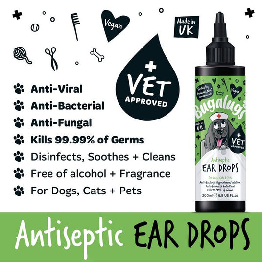 Bugalugs Antiseptic Ear Drops 200ml