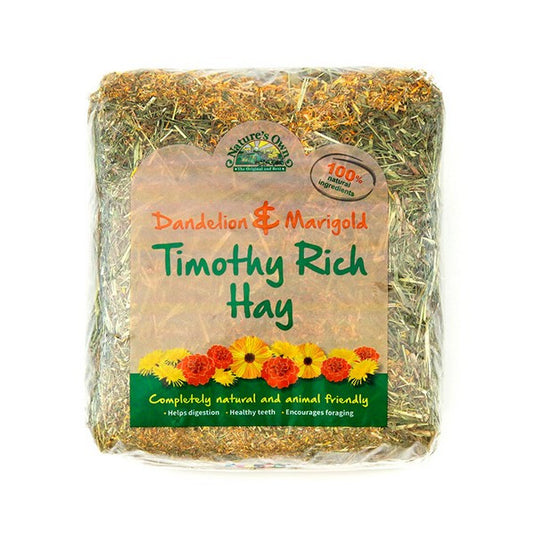 Nature's Own Timothy Rich Hay with Marigold & Dandelion 1kg