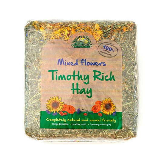 Nature's Own Timothy Rich Hay with Mixed Flowers 1kg