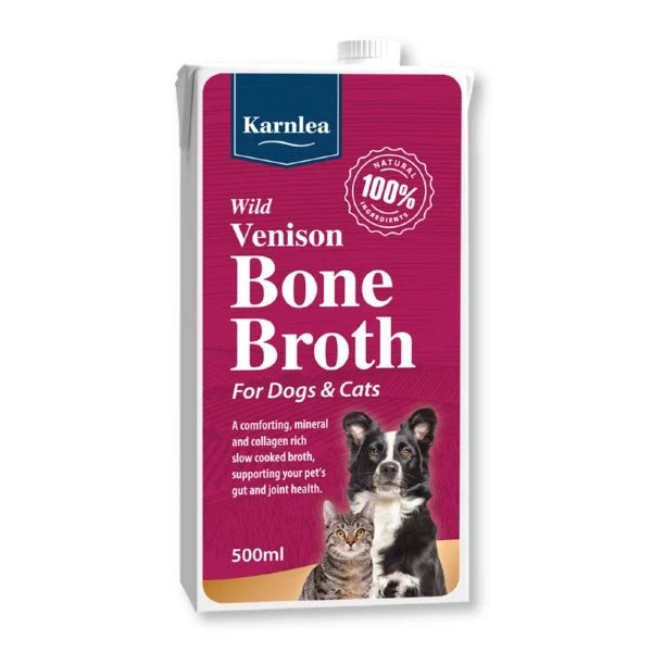 Load image into Gallery viewer, Karnlea Wild Venison Bone Broth for Dogs and Cats 500ml
