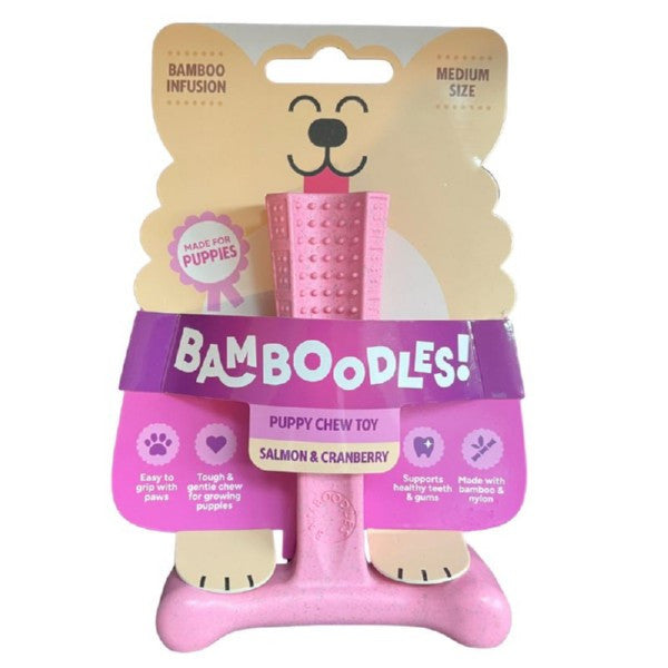 Load image into Gallery viewer, Bamboodles Puppy Salmon &amp; Cranberry Medium
