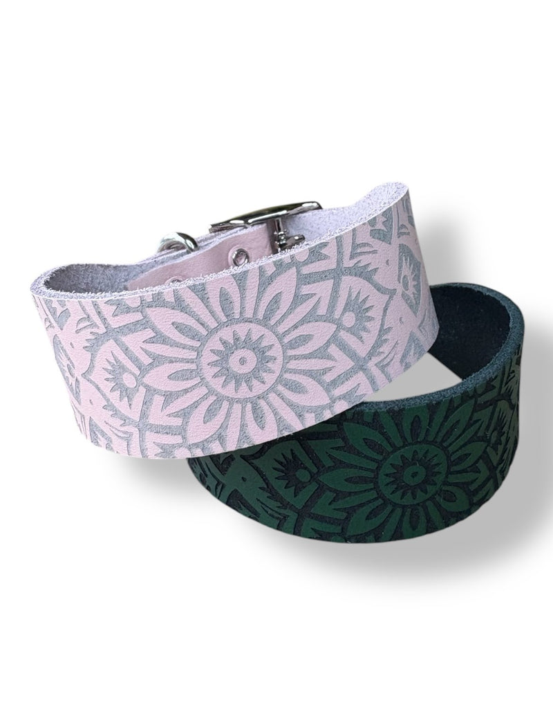 Load image into Gallery viewer, Leather Collar - Mandala
