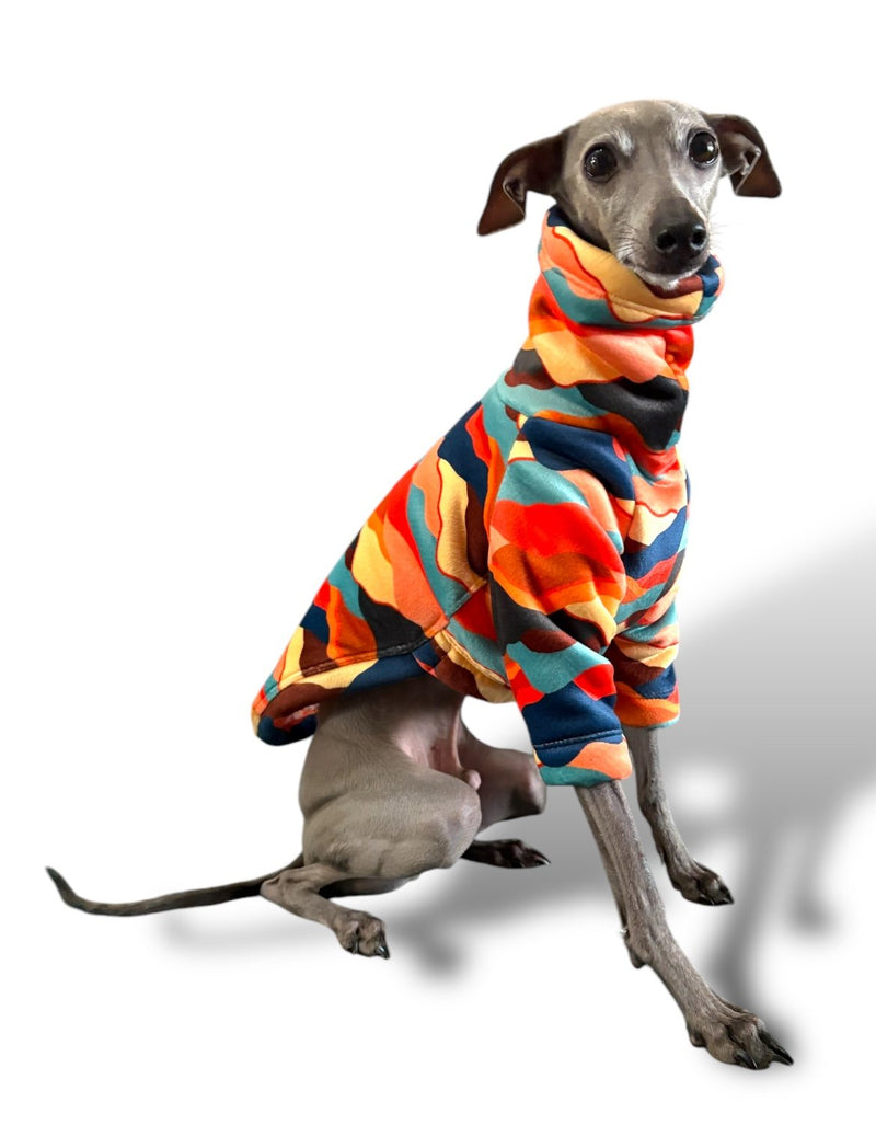 Load image into Gallery viewer, Sherpa Lined Fleece Jumper - Mountains
