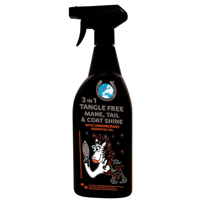 3 In 1 Tangle Free Mane,Tail & Coat Shine - Ashurst Equestrian & Country