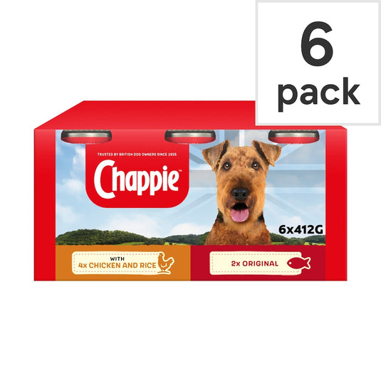 Chappie Favourites Tins 412g x 6pk
