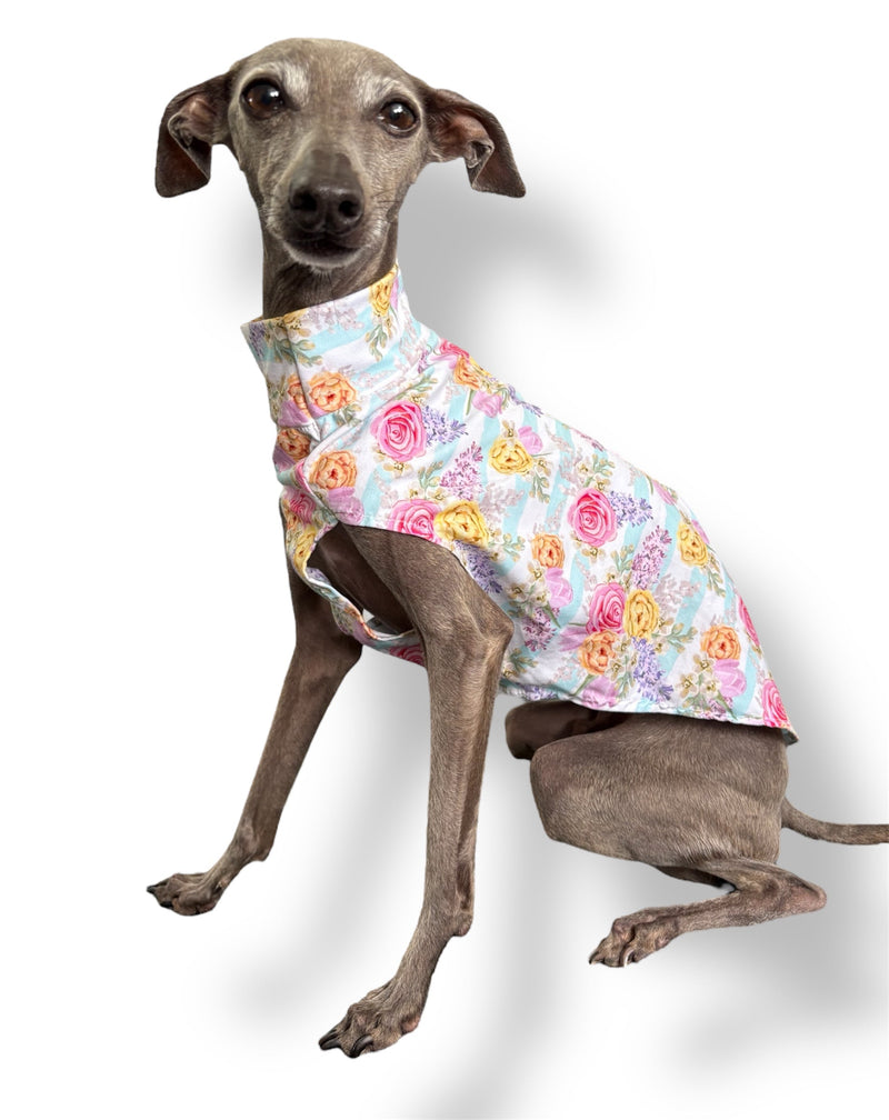 Load image into Gallery viewer, Puppy Jersey Vest - Floral Stripe
