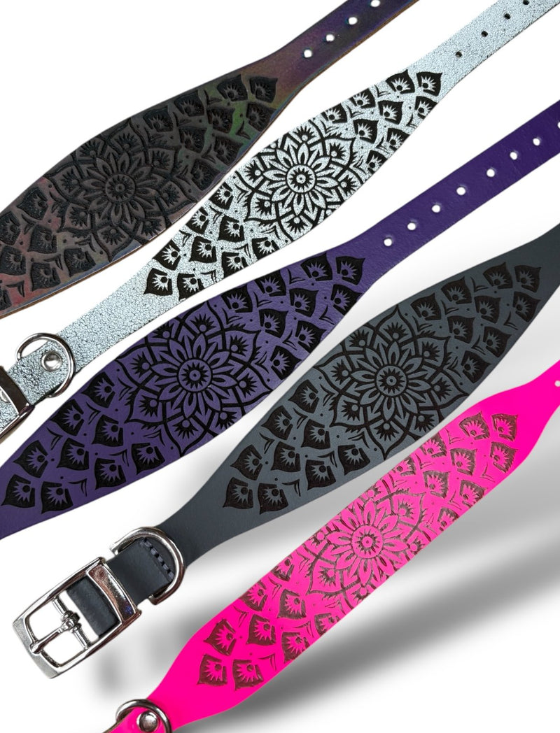Load image into Gallery viewer, Leather Collar - Mandala
