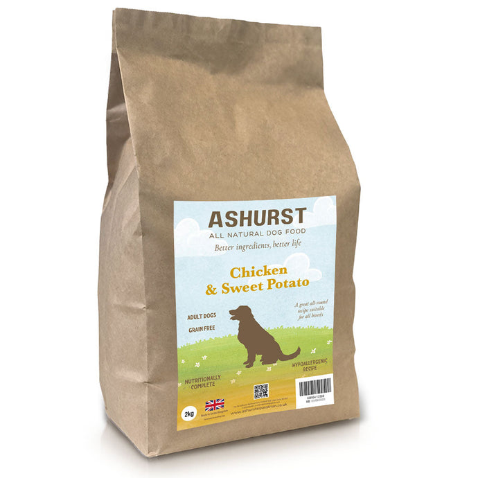 ASHURST ADULT DOG GRAIN FREE CHICKEN & SWEET POTATO