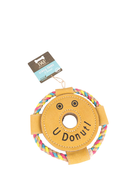 Benji & Flo Crazy Faces Dog Toys - U Donut! U Donut!