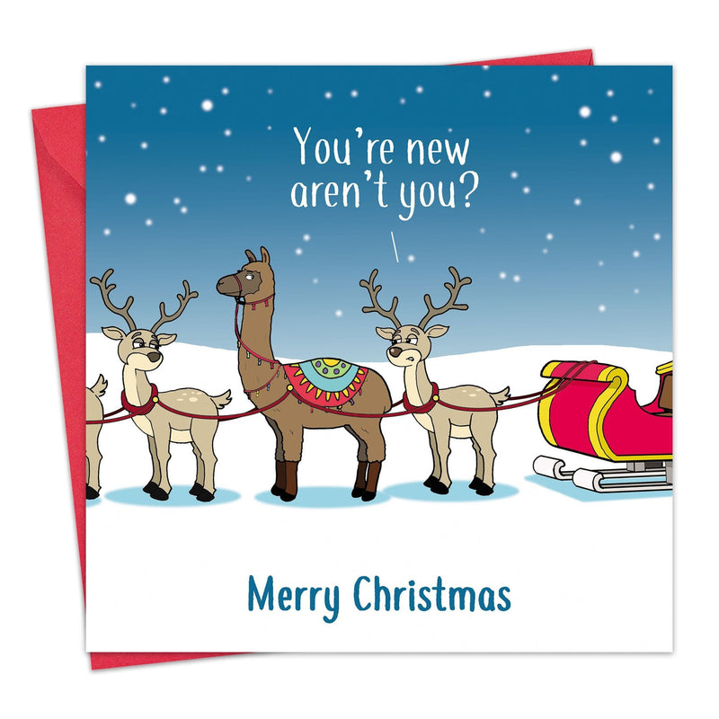 Load image into Gallery viewer, Llama Imposter - Funny Christmas Card
