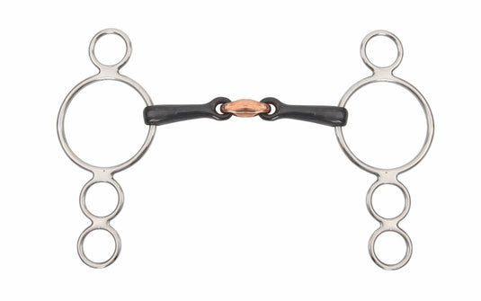 Shires Sweet Iron Three Ring Dutch Gag With Lozenge