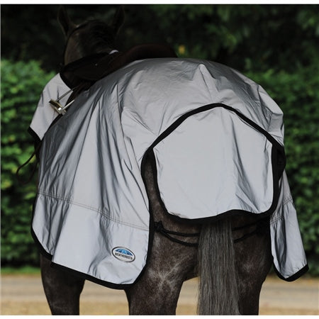 Load image into Gallery viewer, Weatherbeeta Reflective Wrap Around Exercise Sheet - Silver/Black
