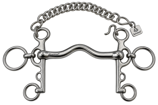 Korsteel Stainless Steel Cambridge Mouth Pelham Bit
