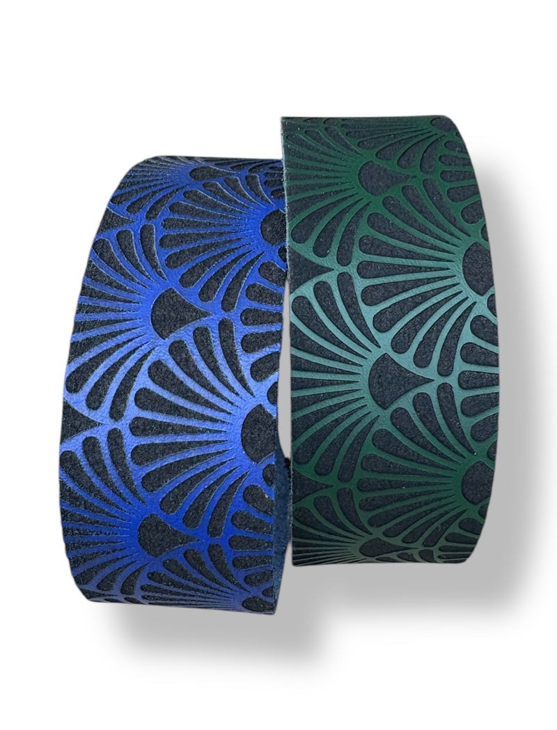 Load image into Gallery viewer, Leather Collar - Art Deco
