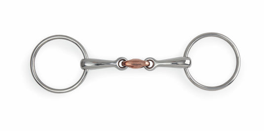 Shires Loose Ring Copper Lozenge Snaffle