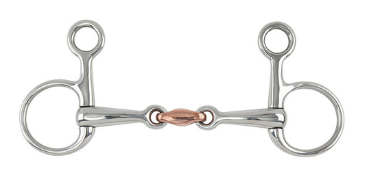 Shires Hanging Cheek Copper Lozenge Snaffle