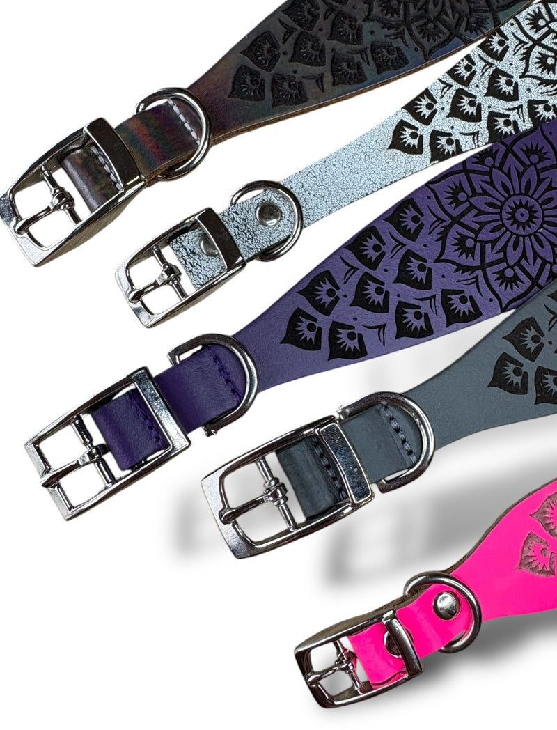 Load image into Gallery viewer, Leather Collar - Mandala
