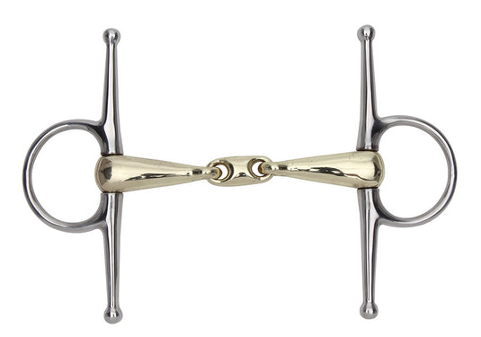 Shires Brass Alloy Snaffle With Lozenge