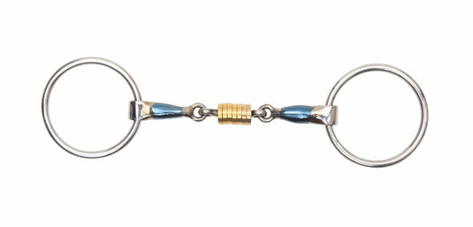 Shires Blue Sweet Iron Loose Ring With Roller Link